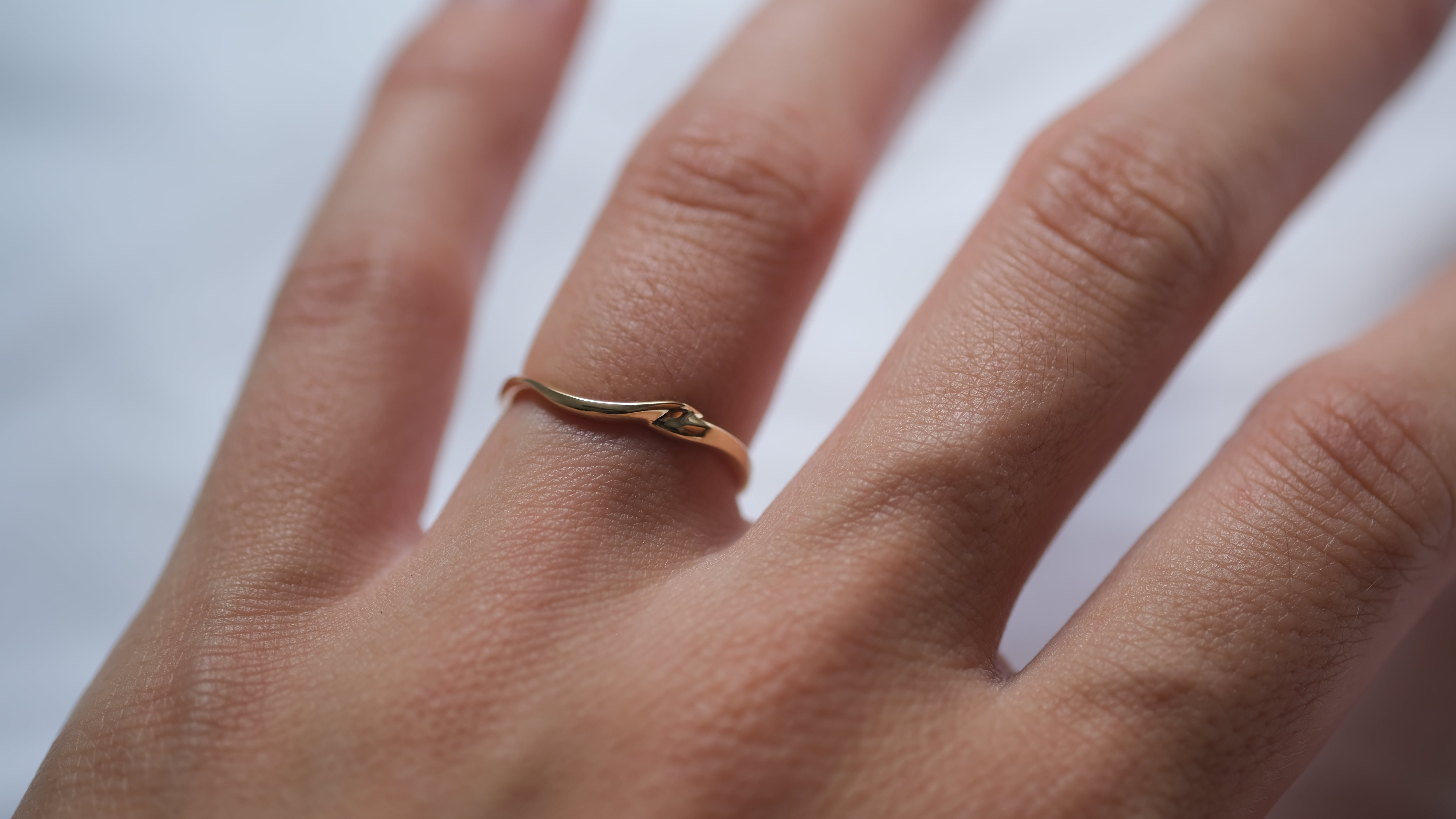 Gentle Wave Wedding Band